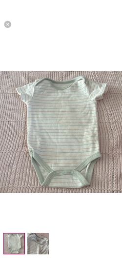 Chick Pea Mint Striped Bodysuit