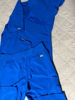 Activate Royal Blue Scrub Set