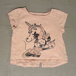 Disney Minnie Hugging Unicorn Tee  Size 18 Months