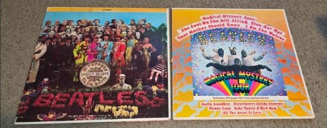 The Beatles Vintage Vinyl LP Lot Sgt Pepper & Magical Mystery Tour Capitol