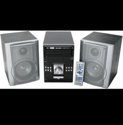 NEW Sharp Mini Stereo System 5CD, USB XL-UH242 Black