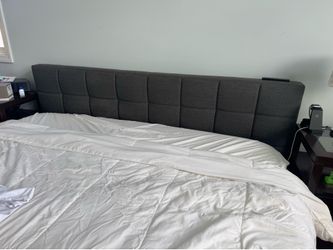 Gray 36” King material headboard