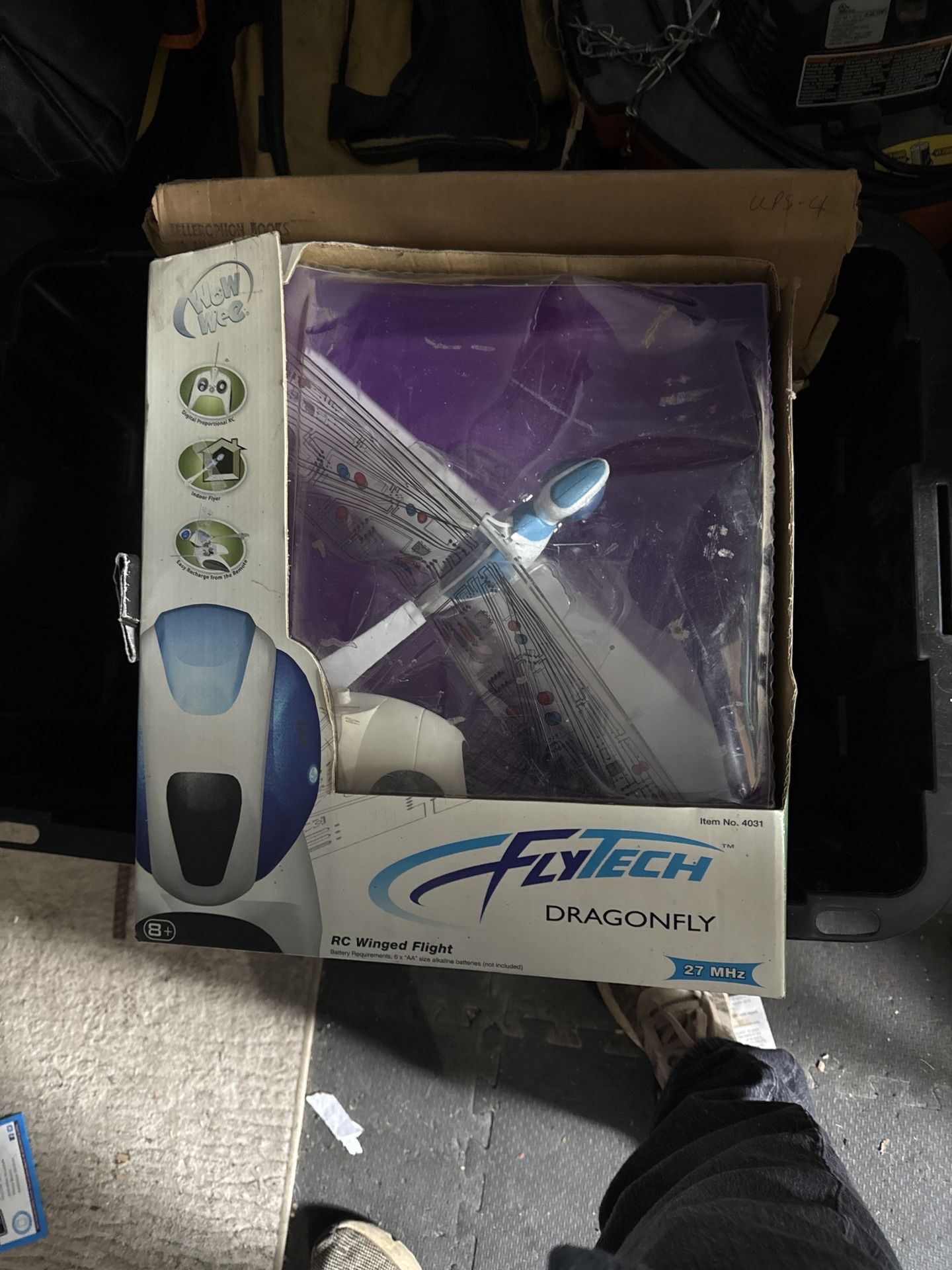 WowWee FlyTech Dragonfly – RC Winged Flight (27 MHz) – New in Box  Rare original WowWee FlyTech Dragonfly, one of the world’s first flapping-wing RC f