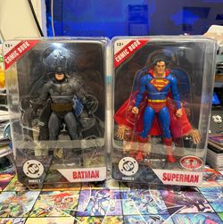 McFarlane DC Multiverse Alex Ross Batman and Superman Red Platinum Figure Set NEW!