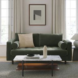 Article Sven Plush Pacific Green 72" Sofa (Less than 1 week old) ❤️