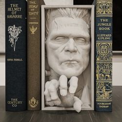 Frankenstein Monster Fantasy Bookend Horror Book Nook