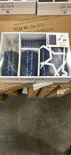wholesale only— 4pcs bath solution(blue, purple,grey)