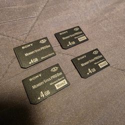 Sony Psp Playstation Portable Memory Cards