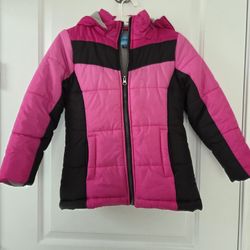 Girl's Snow Jacket With Fleece Interior Size 7/8