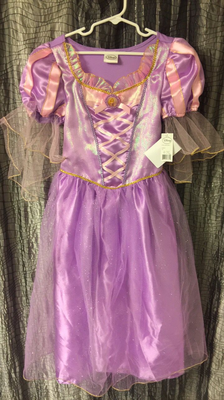 Disney Brand Princess Rapunzel Costume with Matching Shoes & Accessory Kit - NWT