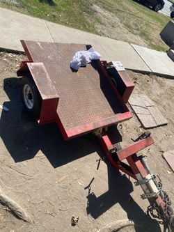Small Flatbed Utility Trailer
