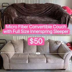 Convertible Couch (Full Size Sleeper)