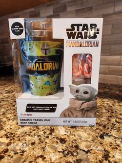 Stat Wars Mandalorian Ceramic Travel Mug
