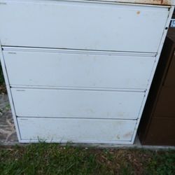 Large Lateral 4 Drawer Filing Cabinet
