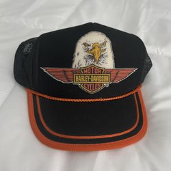 Vintage Boys Harley Davidson Hat