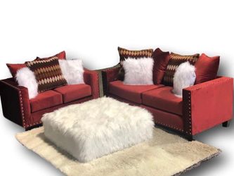 Sofa and loveseat