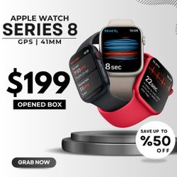 ⌚ Apple Watch Series 8 (41mm, GPS) – $199! Save 50% + 6-Month Warranty 🔥
