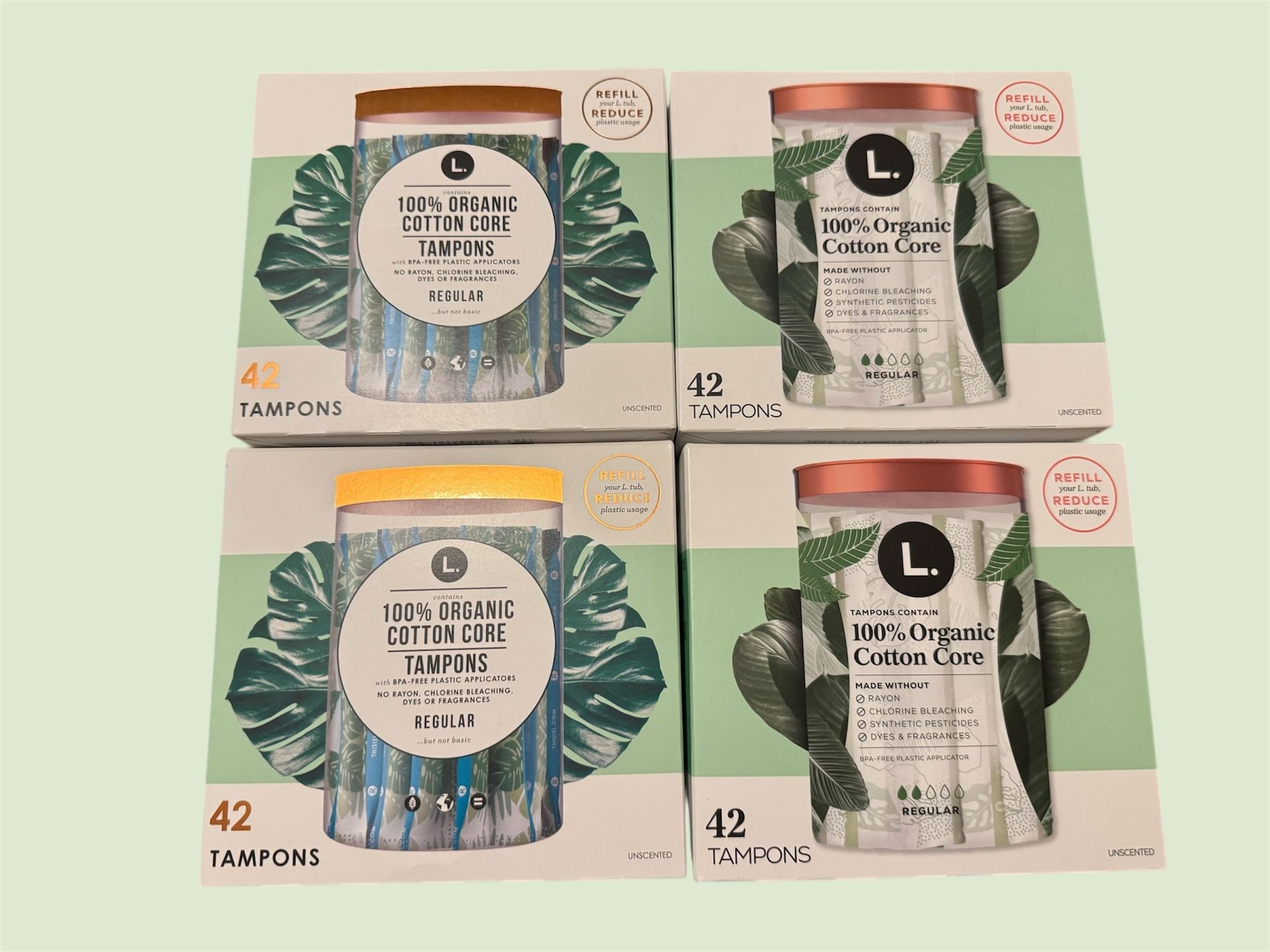 L Organic Tampons Box