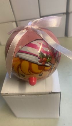 Blinking Girl Elf Christmas Ornament Plastic And Comes With 3 Batteries
