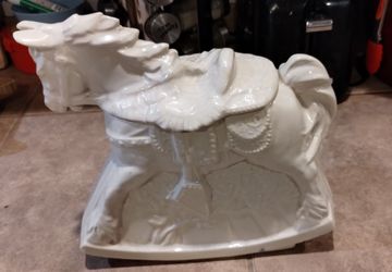 Ceramic Rocking Horse Cookie Jar