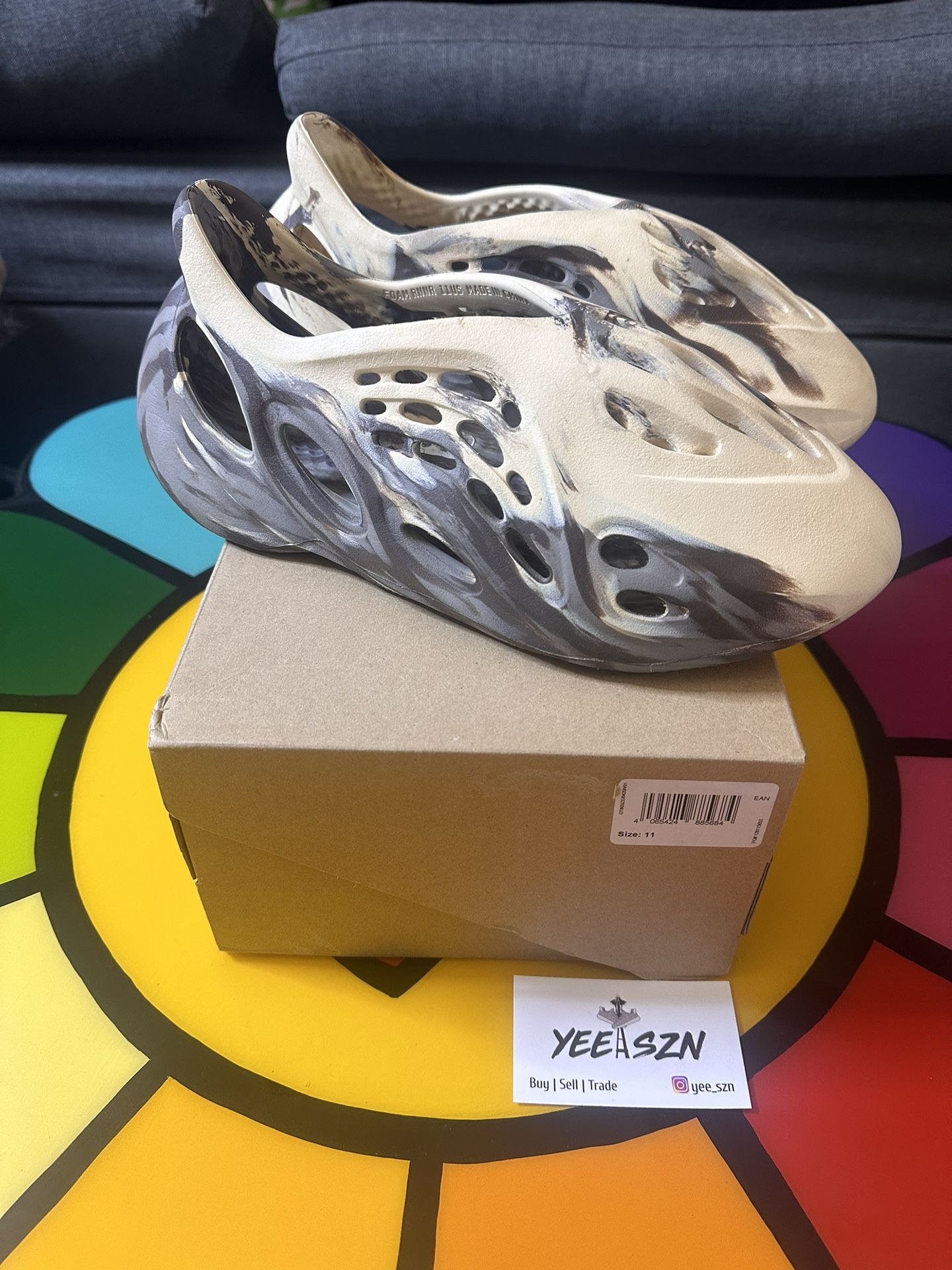 Adidas Yeezy Foam Runner Mx Cream Clay Size 11