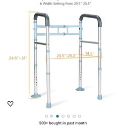 Toilet Safety Rail- Brand New- Retails For $52