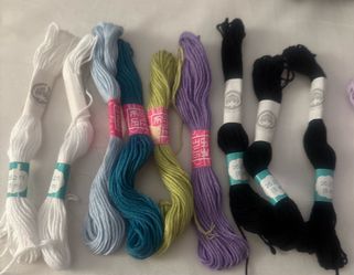 Embroidery Floss Thread Lot – 8 Skeins