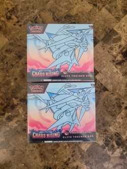 Brand New Pokemon Center Chaos Rising etbs $115 each Firm 2 Available