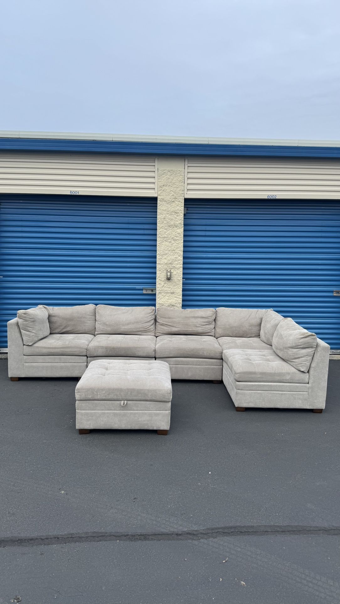 Thomasville 6pc Fabric Modular Sectional 