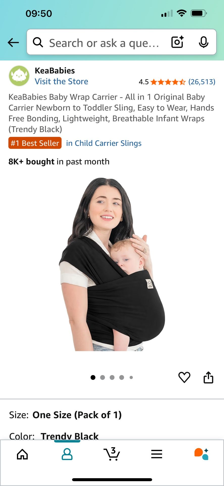 Baby Wrap Carrier NEW