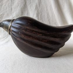 Vtg Farmhouse Abstract Style Handicraft Wooden Bird Sculpture