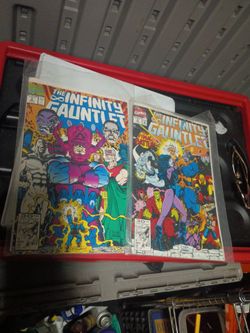 1991 marvel comics the Infinity Gauntlet 5 and 6