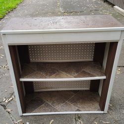 Wooden shelving unit