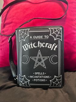 Witchcraft Book-Shaped Crossbody Bag