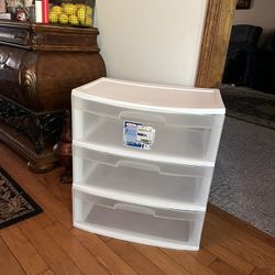 Sterilite 3 Wide Drawer Storage