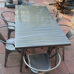 Silver Gray Table