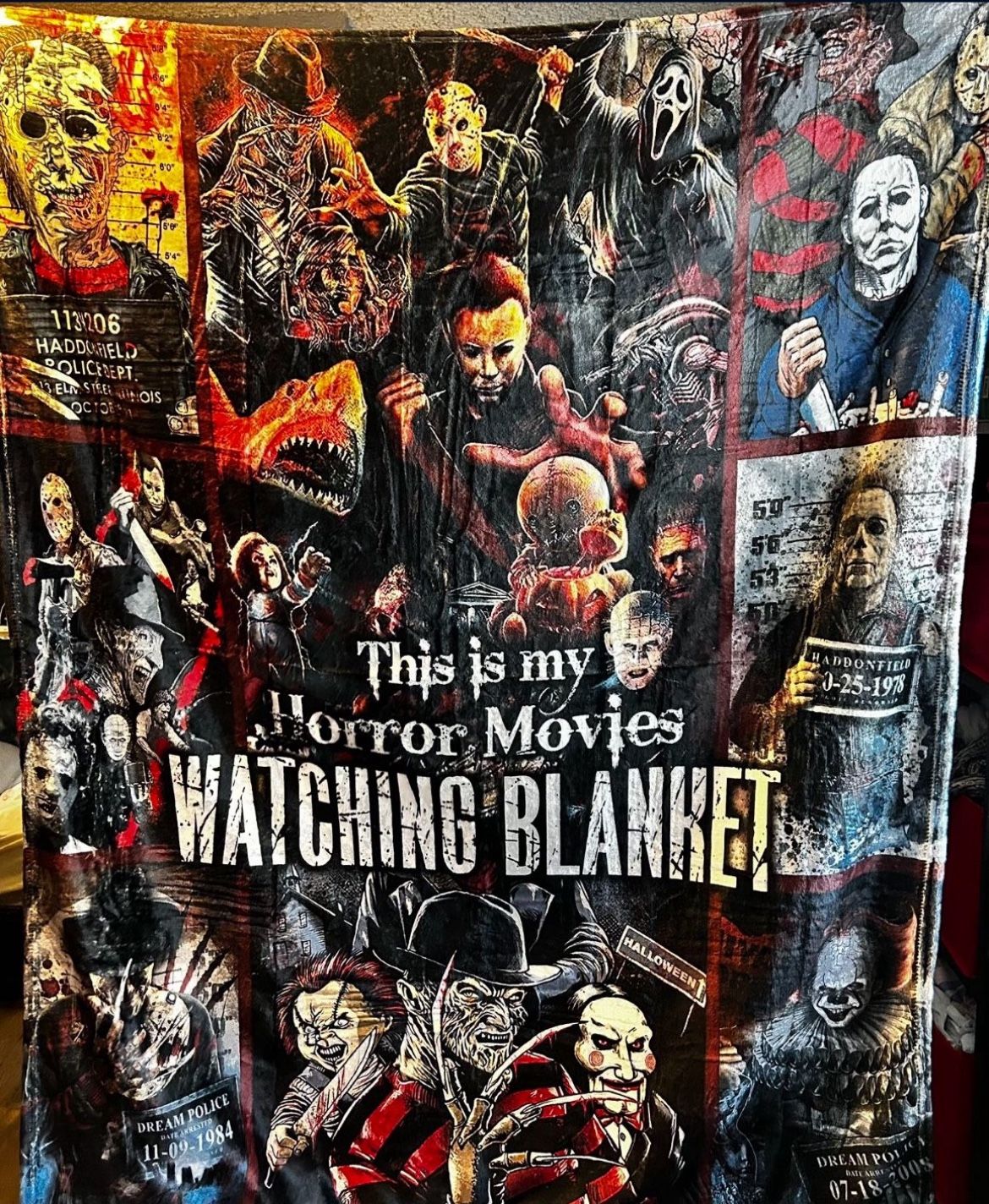 Horror movie Blanket. This is My Horror Movies Watching Blanket | 50x40β