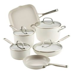 KitchenAid 10-Piece Hard-Anodized Ceramic Induction Cookware Set $179.99