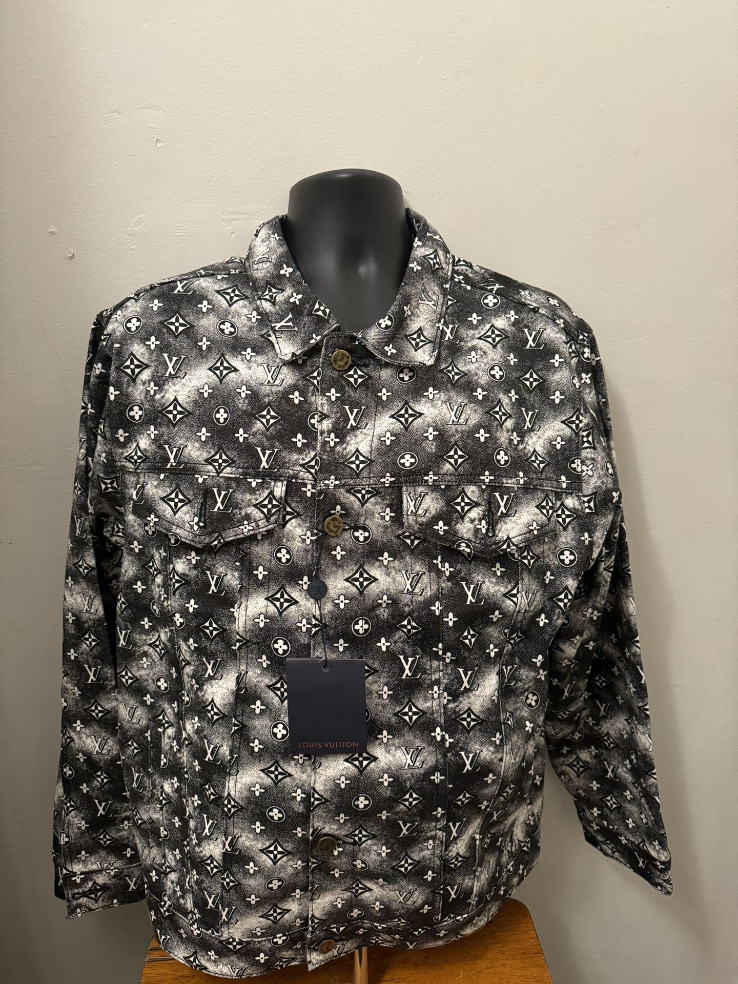 Men LV Denim Jacket 