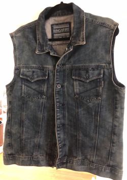 Denim Vest Ring of Fire