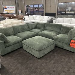 Grey Modular Cloud Sectional 