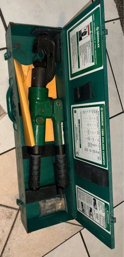 Greenlee 1989 Dieless Crimper Tool Set with Metal Carrying Case, MPN 1989