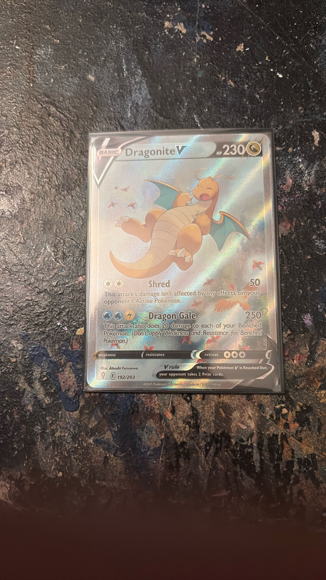 Dragonite V Alt Art Evolving Skies NM