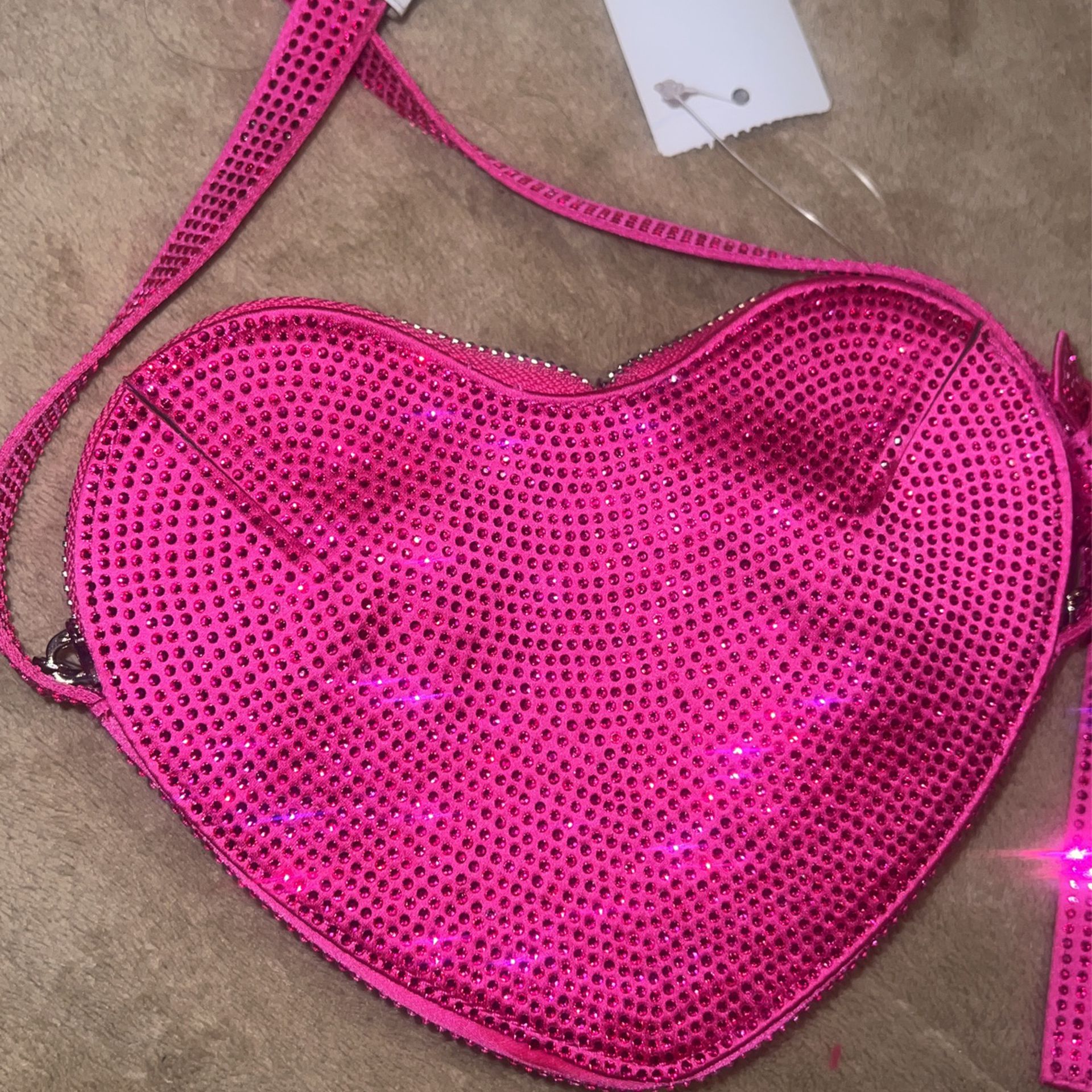 Pink Heart Shoulder Bag