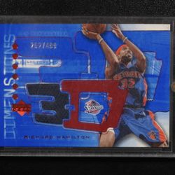 2004 UPPER DECK "3-D" RICHARD HAMILTON JERSEY CARD #3DW14 NM-MT #262/499 Detroit Pistons