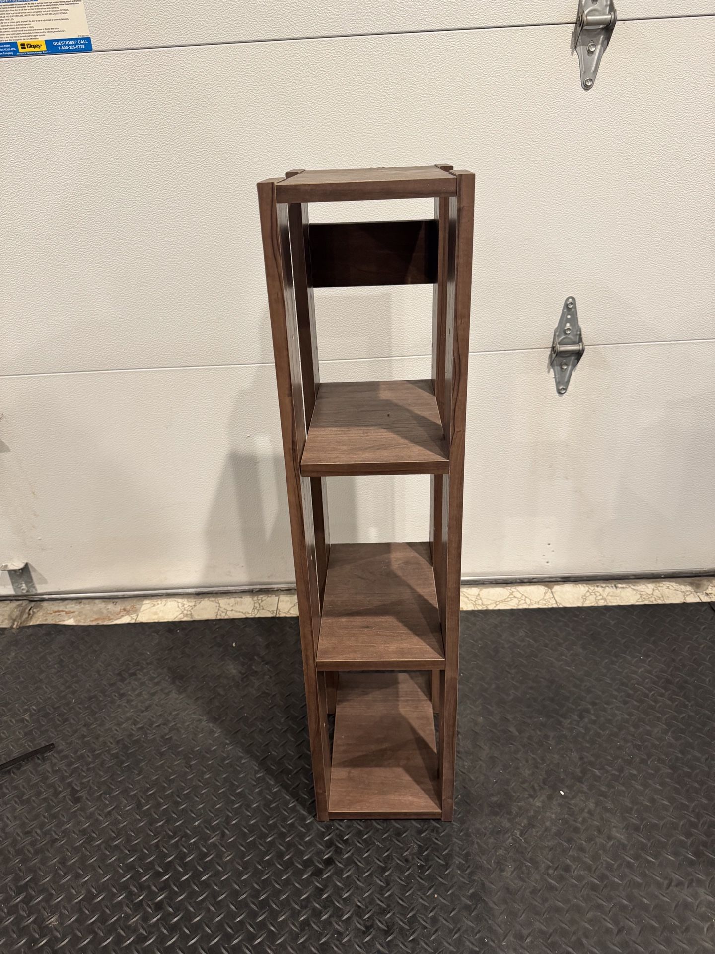 4-Tier Narrow Wooden Tower Shelf