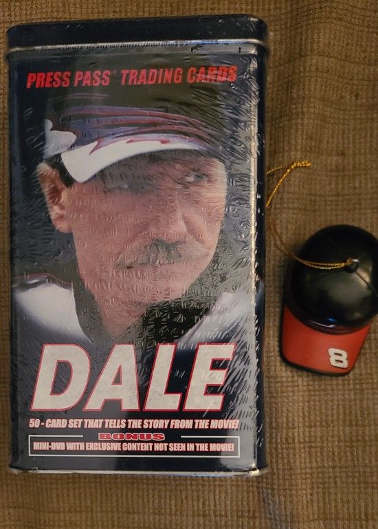 NEW SEALED RARE > NASCAR Dale Earnhardt- complete 50 trading card set from 2007. Tells the story from the Landmark movie. BONUS - MINI DVD with exclu