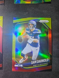 2025 prizm Sam Bradford red and yellow /44