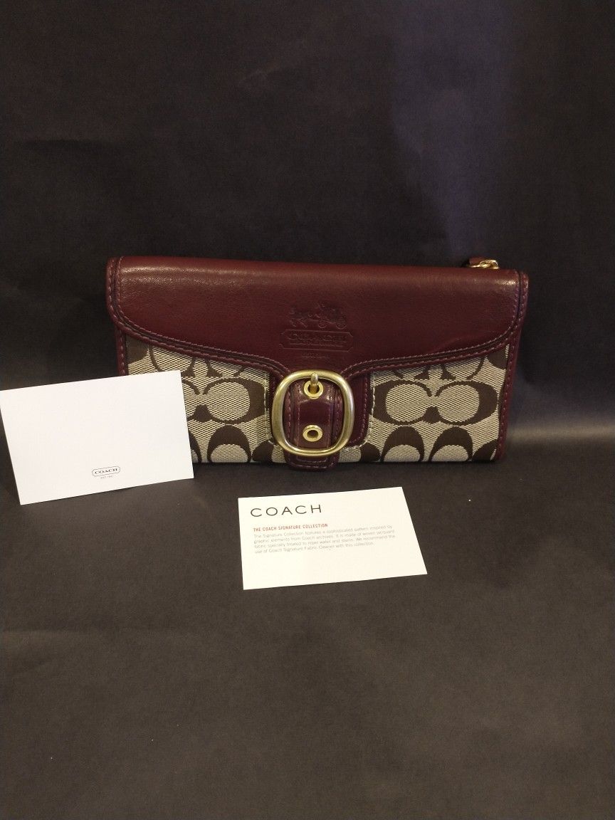 Coach Bleecker Signature canvas Wallet