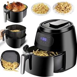 Air Fryer w/Digital Screen, XXL 7.6QT Large Air Fryer Oven w/7 Modes,1700W